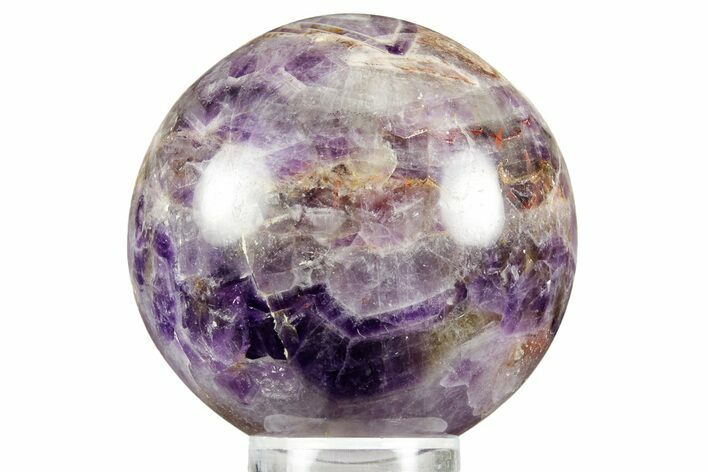 Polished Chevron Amethyst Sphere - India #359797